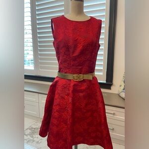Like new red dress belt not included